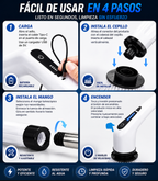 🏆 Cepillo Eléctrico Giratorio 9 en 1 – Potencia, Versatilidad y Limpieza Total🧼